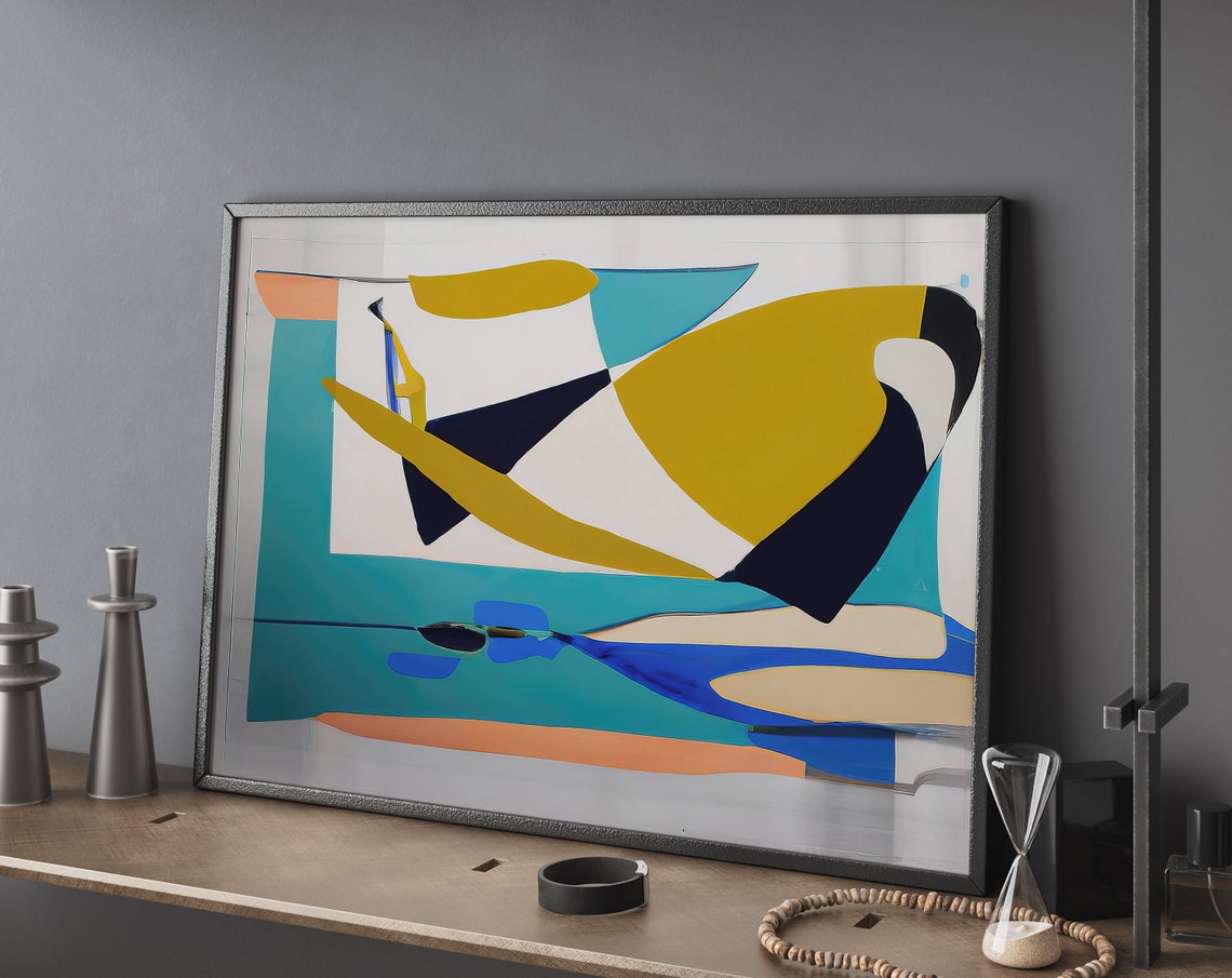 Abstract Oil Painting Art Print Modern Home Decor
