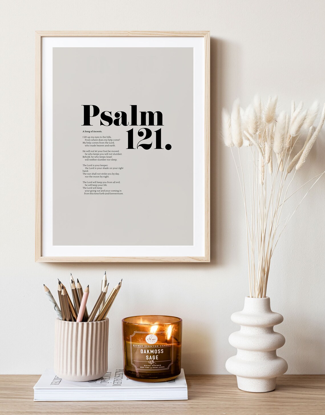 Psalm 121, Modern Christian Scripture Art Print - Image 6