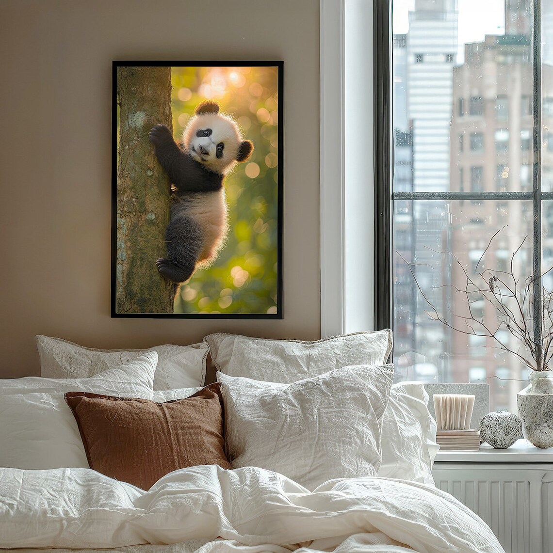 Photorealistic Baby Panda Nursery Wall Art Print - Image 7