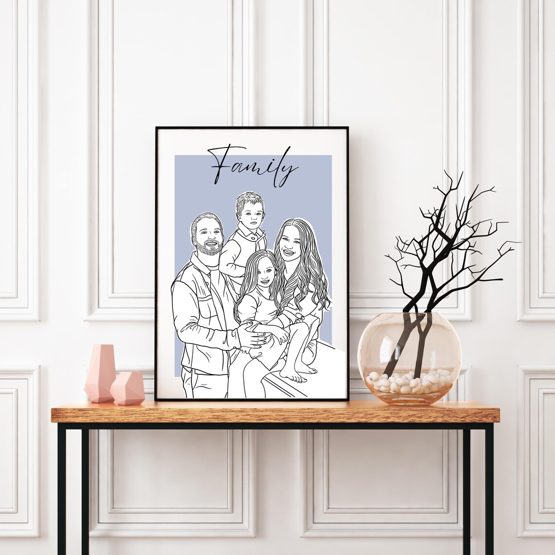 Custom Line Drawing From Photo, Minimalist Couple - Image 2