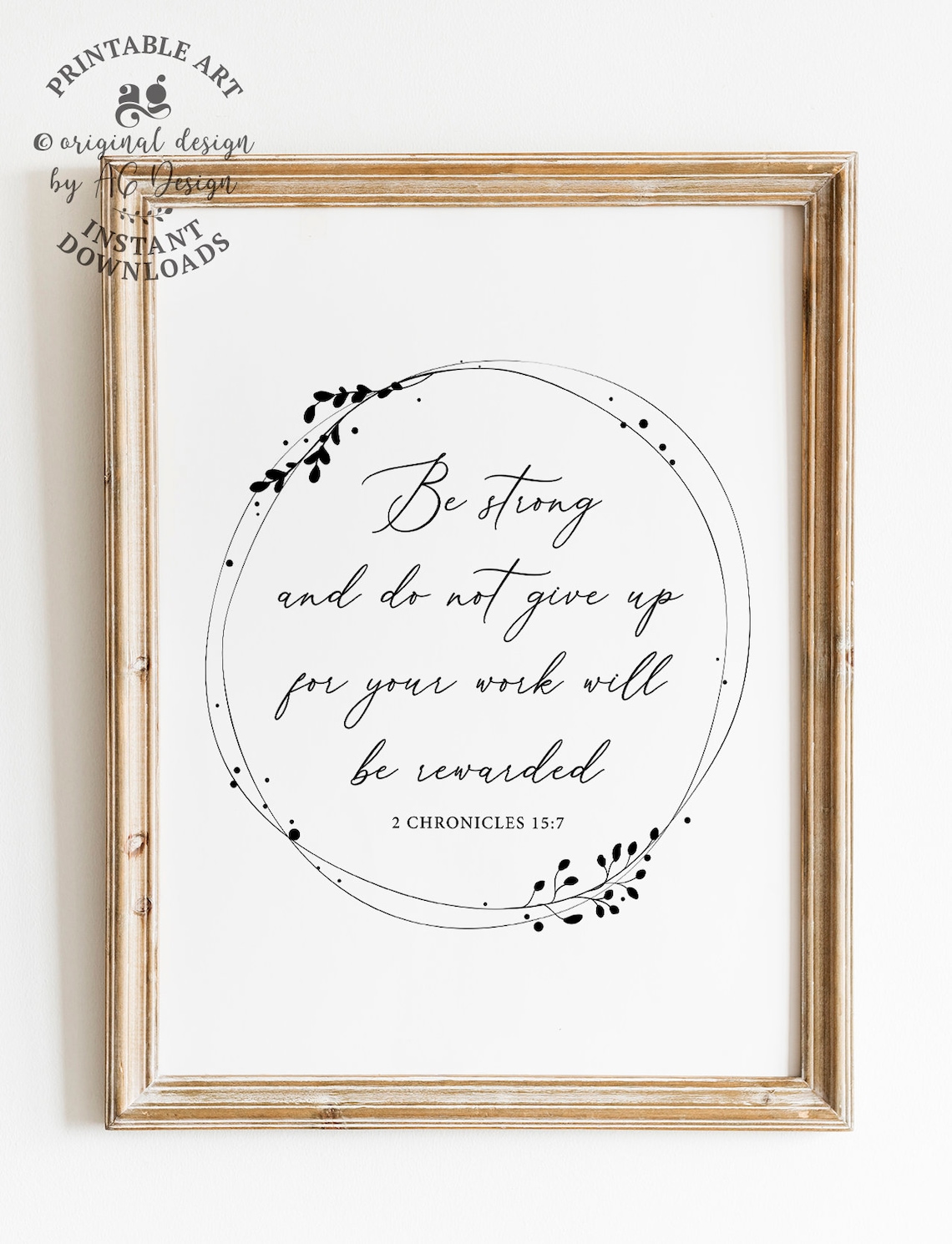 Bible Verses Scripture Wall Decor Art Print