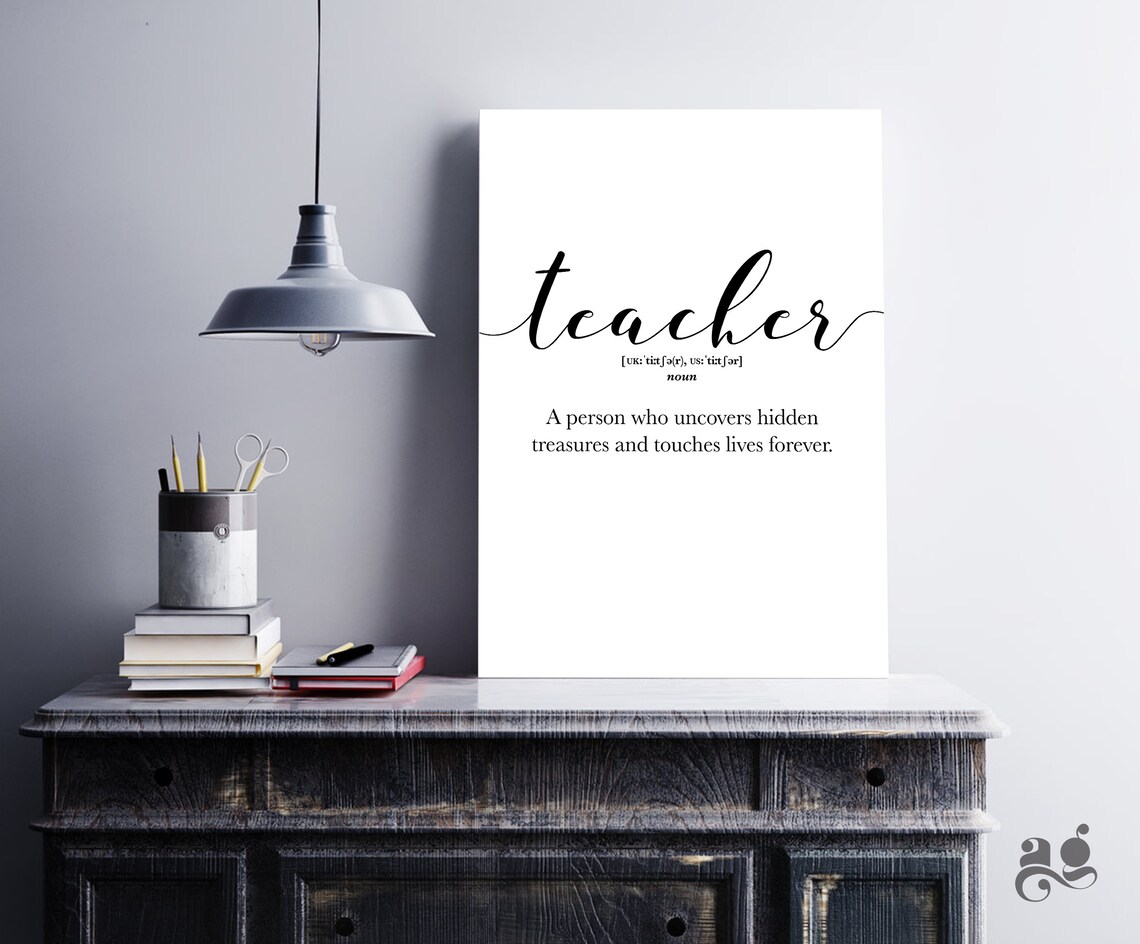 Teacher Definition Print, Best Teacher Mentor Decor - Image 3