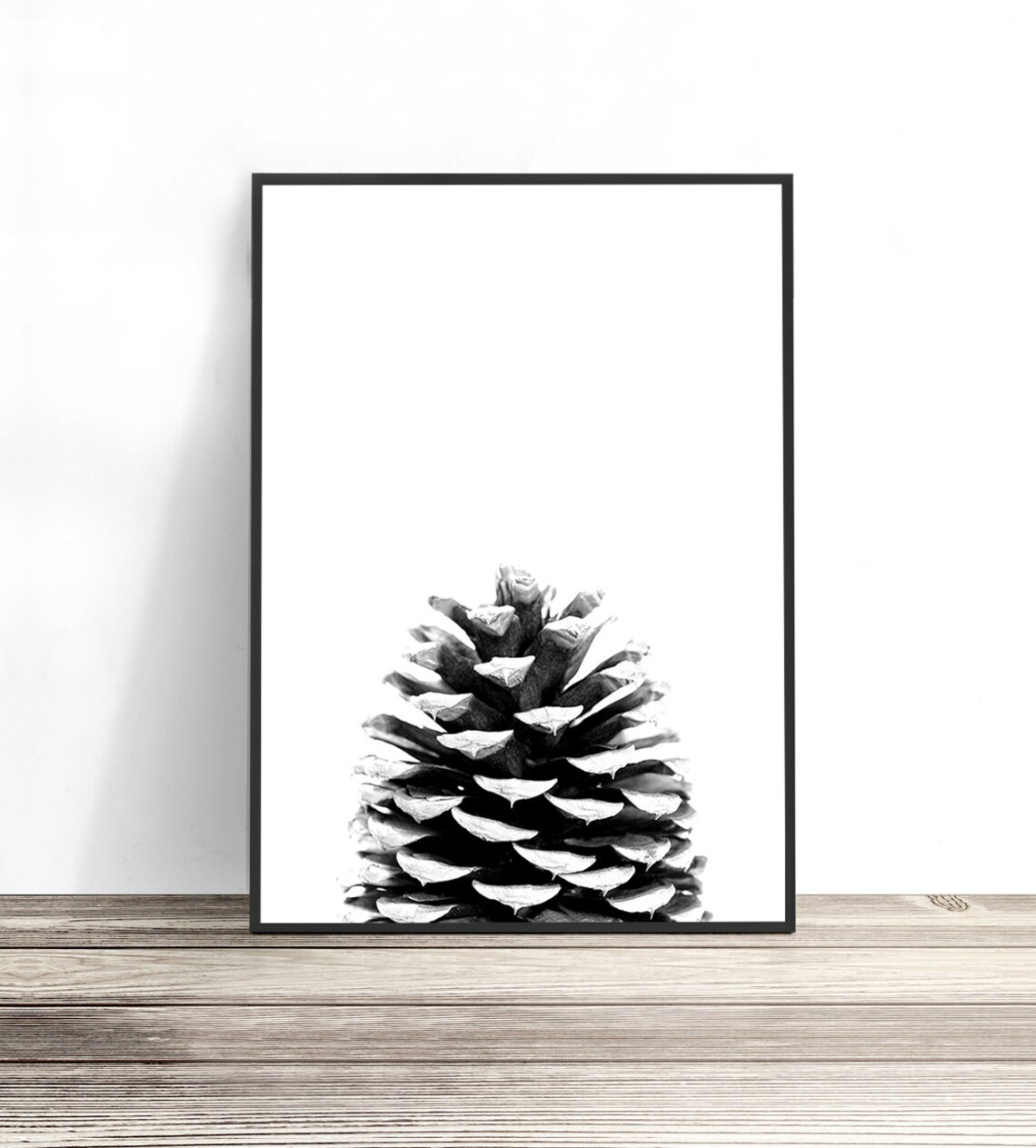 Pine Cone Print, Scandinavian Christmas Art Print