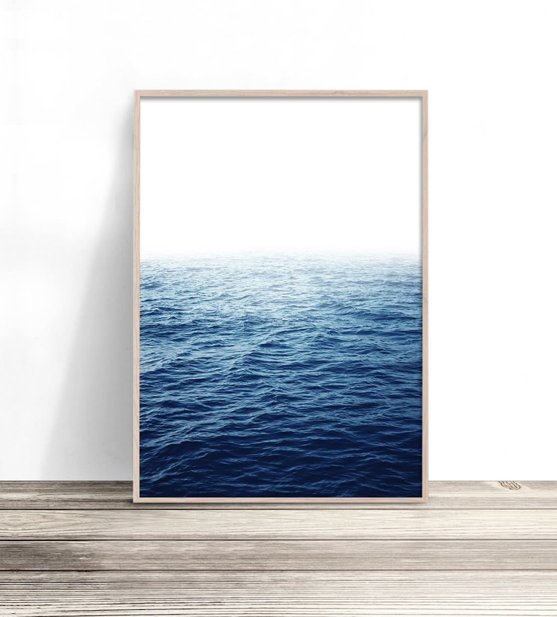 Ocean Beach House Art Print, Coastal Bedroom Decor