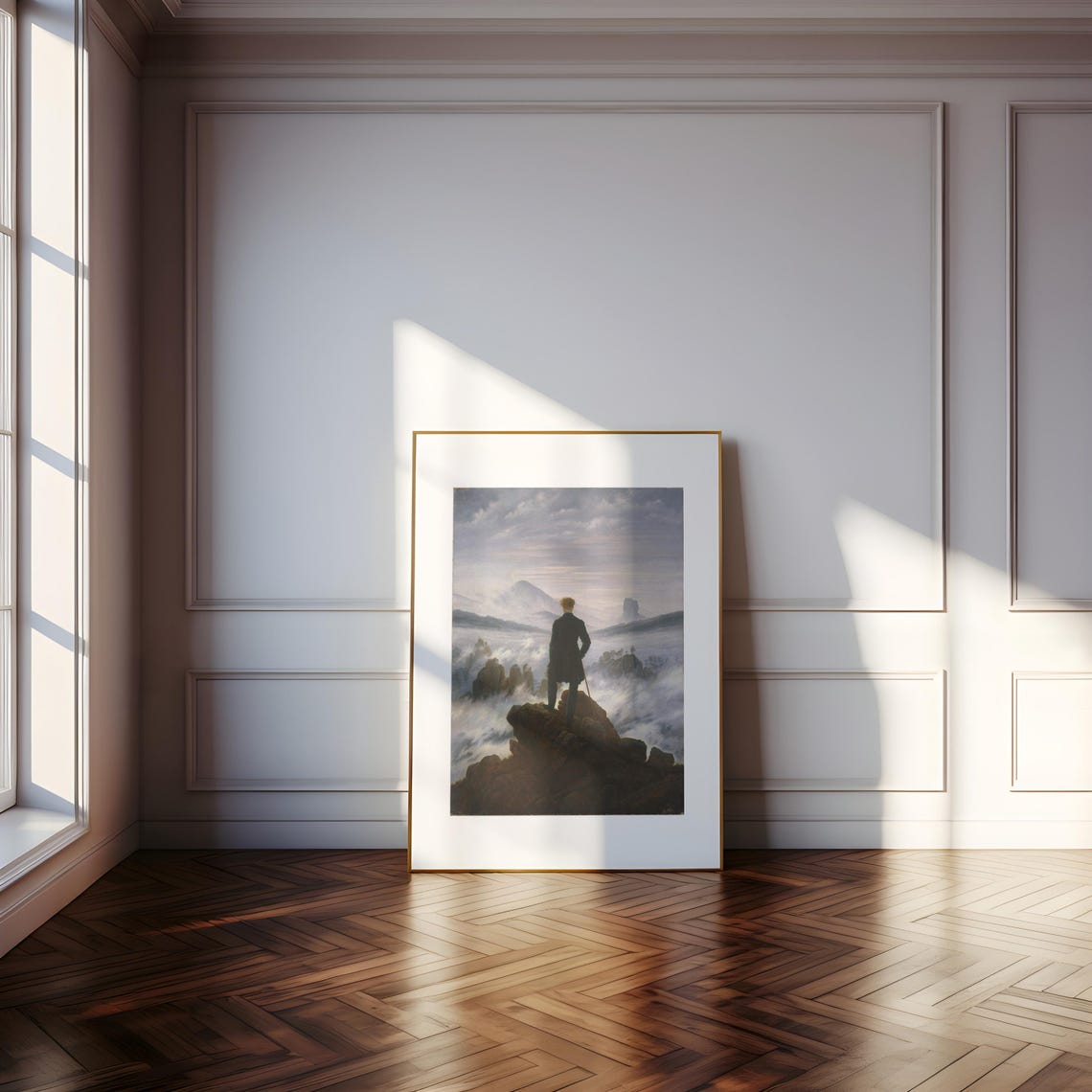 Wanderer Above The Sea Of Fog Caspar Friedrich 1818 Mountain Art Wanderlust Foggy Landscape Poster Print - Image 3