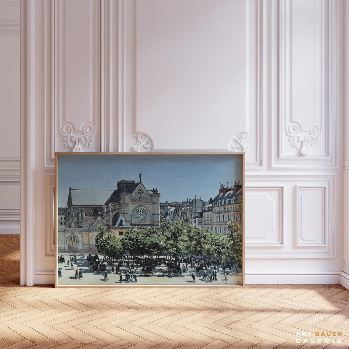 Claude Monet Saint Germain Lauxerrois 1867 Paris Church Square Poster - Image 4