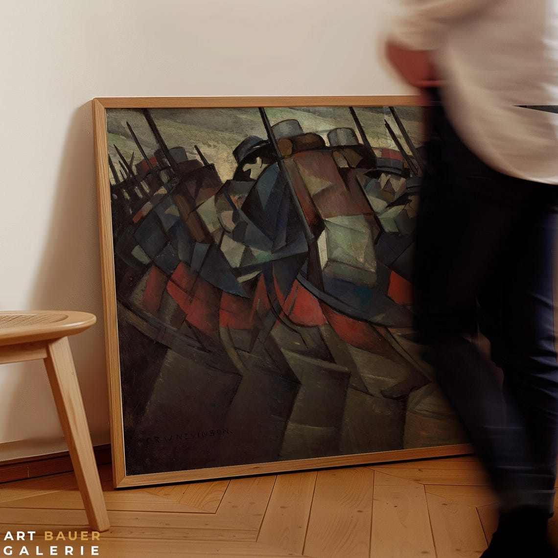 Christopher Nevinson Returning To The Trenches 1914 WWI March Poster - Image 4
