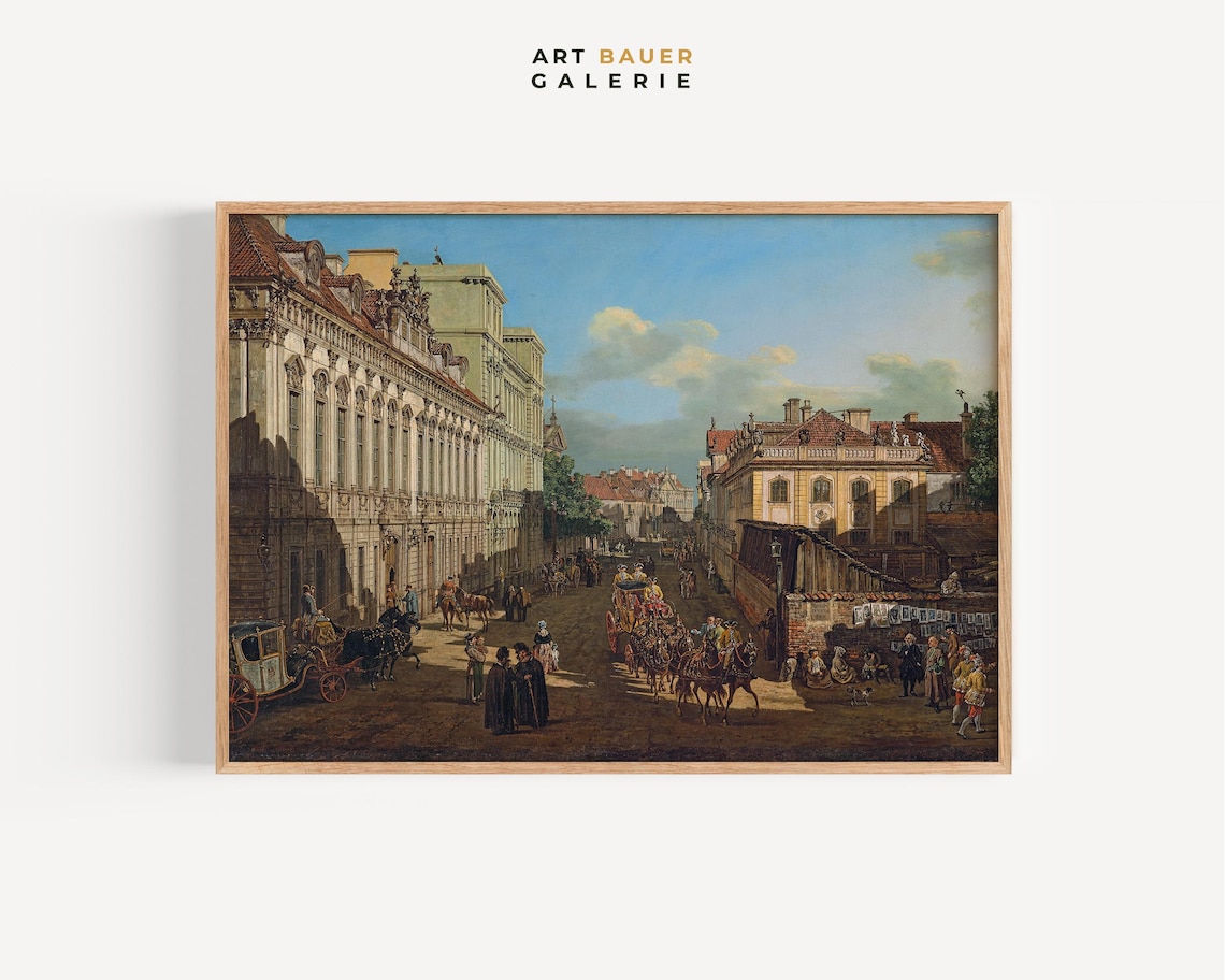 Bernardo Bellotto Miodowa Street 1777 Warsaw Historic City View Poster
