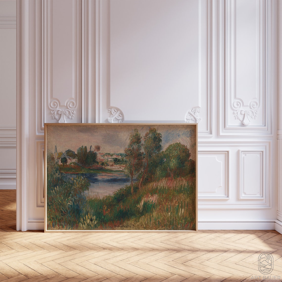 August Renoir Landscape At Vetheuil 1890 Renoir Print French Home Decor Renoir Reproduction Nature Print Poster Print - Image 4