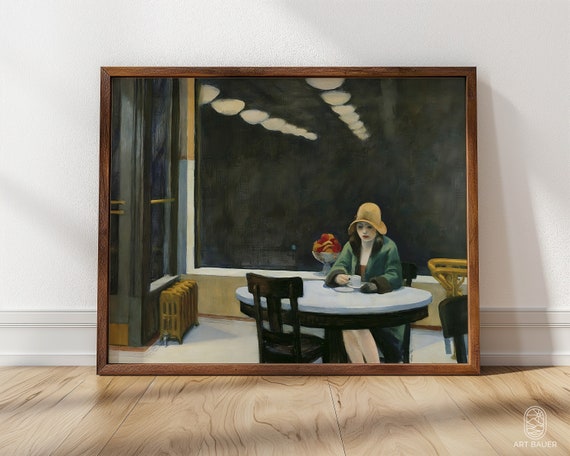 Edward Hopper's Automat Cityscape Art Print, 1927