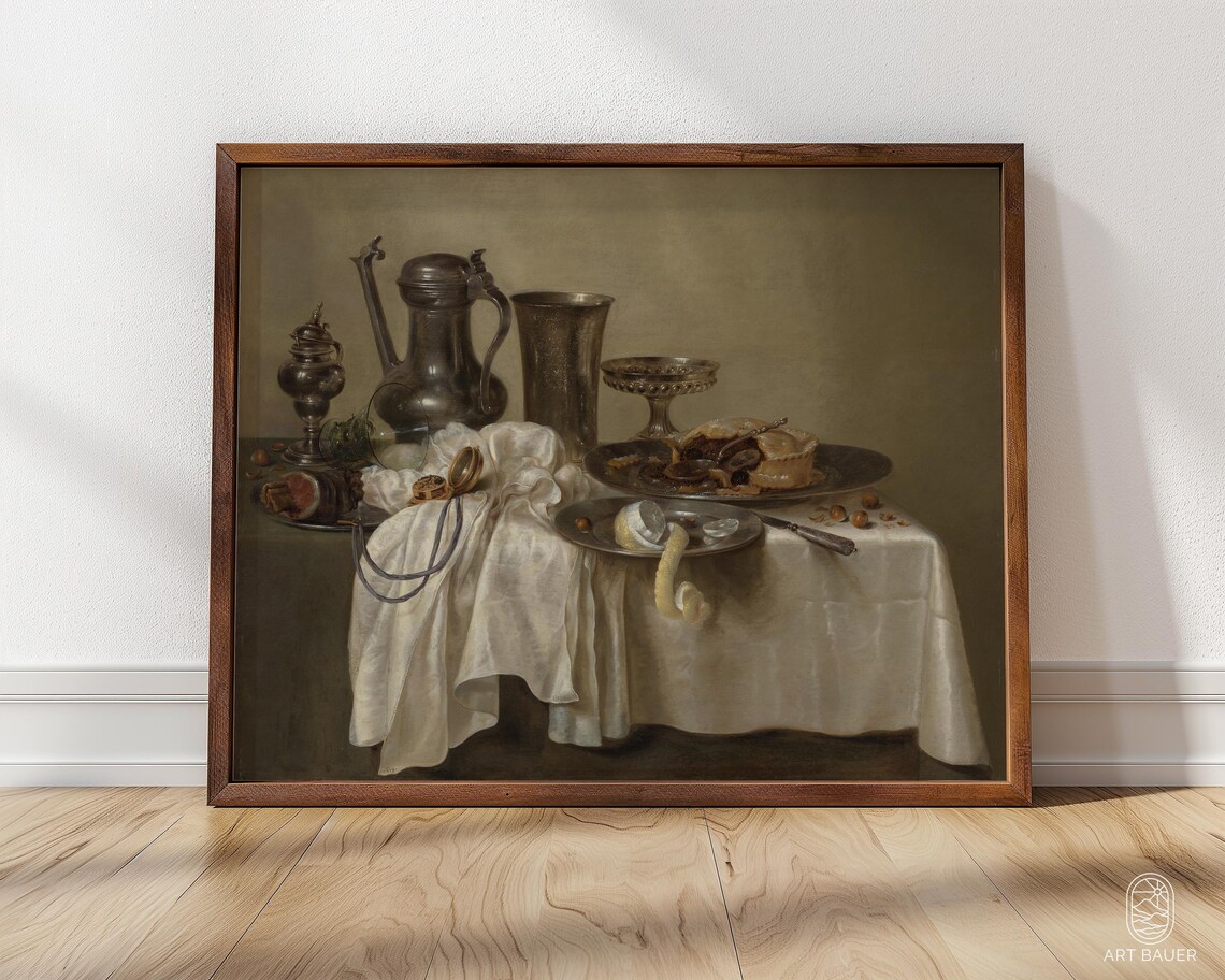 Willem Heda Still Life, 1637 Dutch Wall Art Print