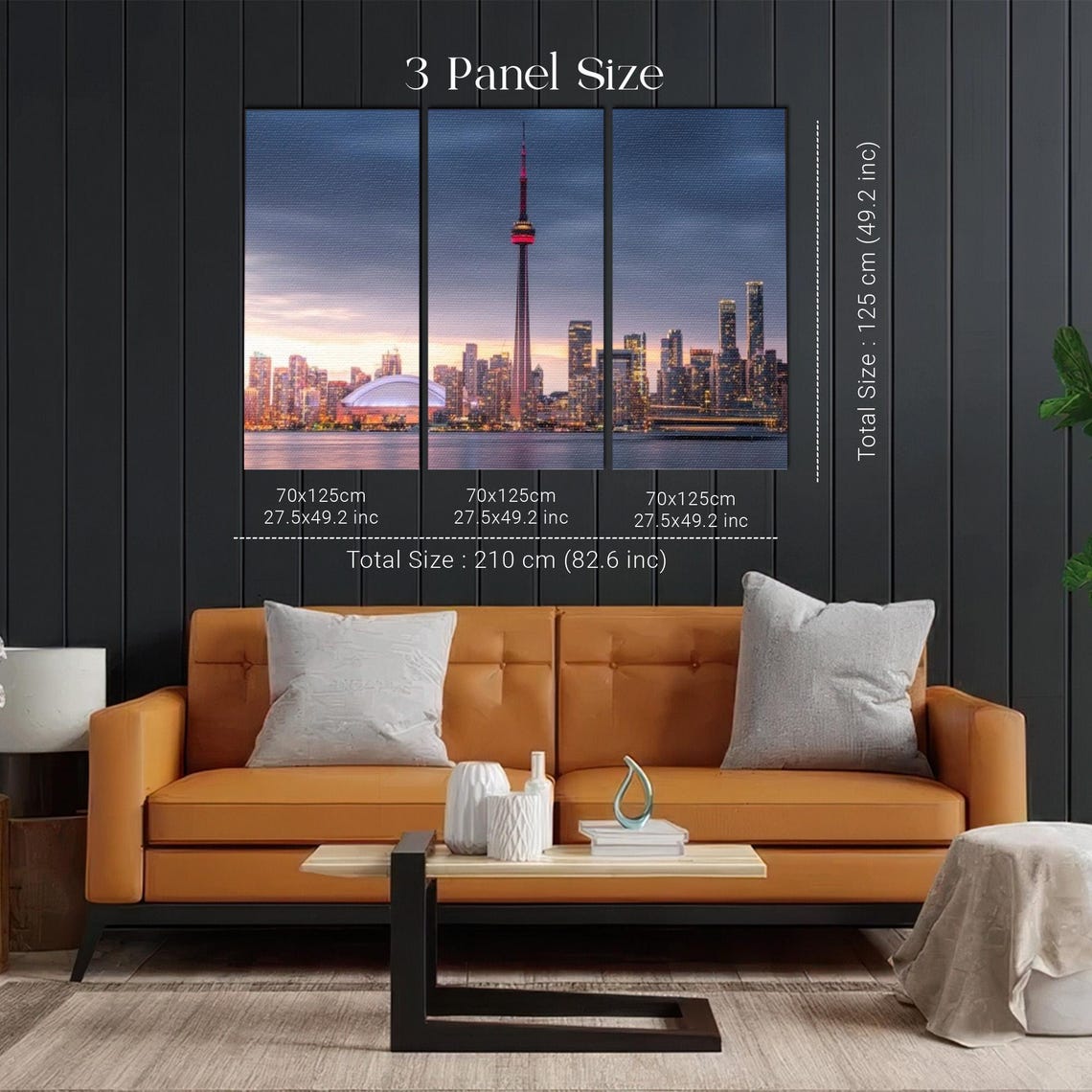 Toronto CN Tower Skyline Glowing At Dusk Over Lake Ontario Poster - Image 2