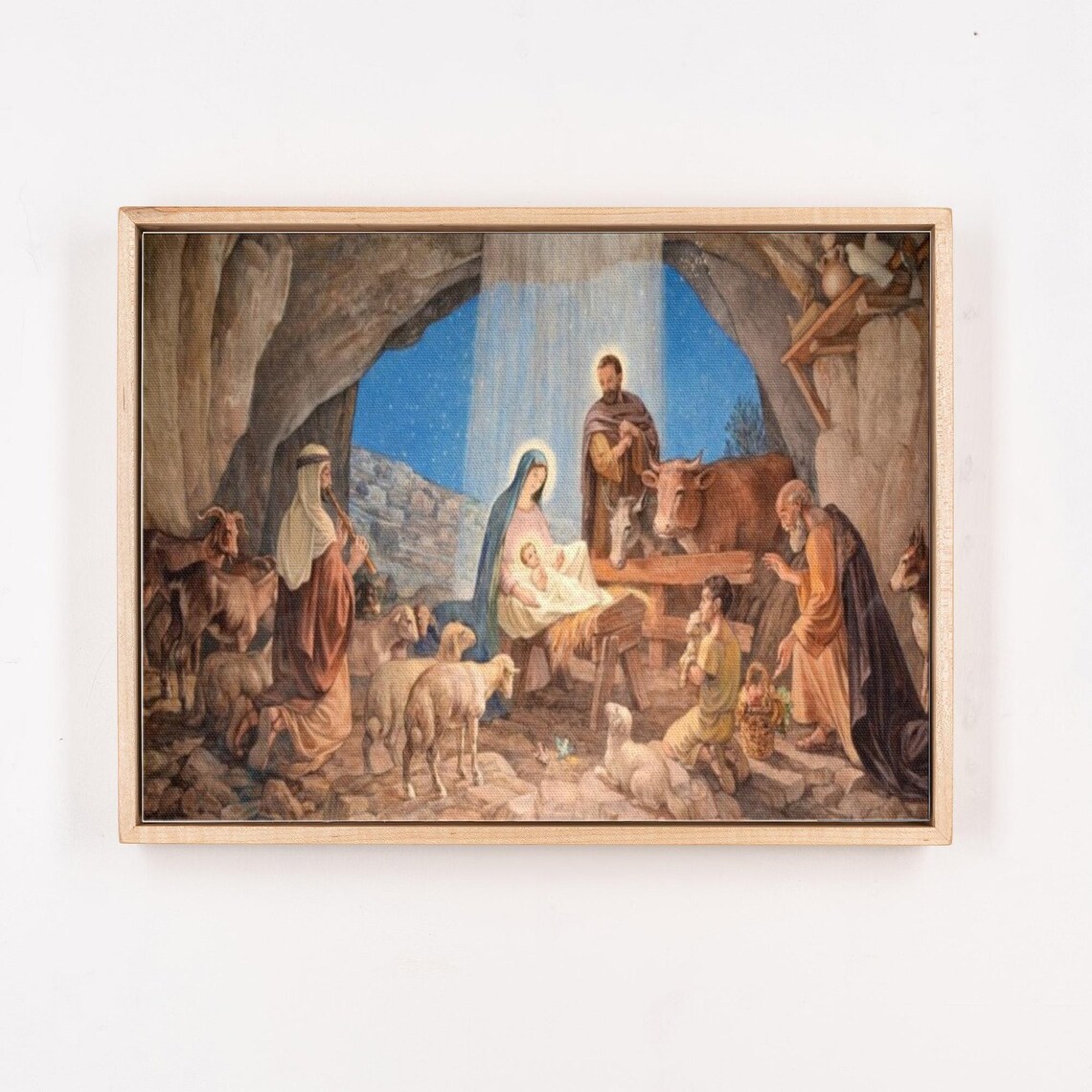 The Nativity Of Jesus And Mary Classic Religious Art Reproduction Poster - Image 4