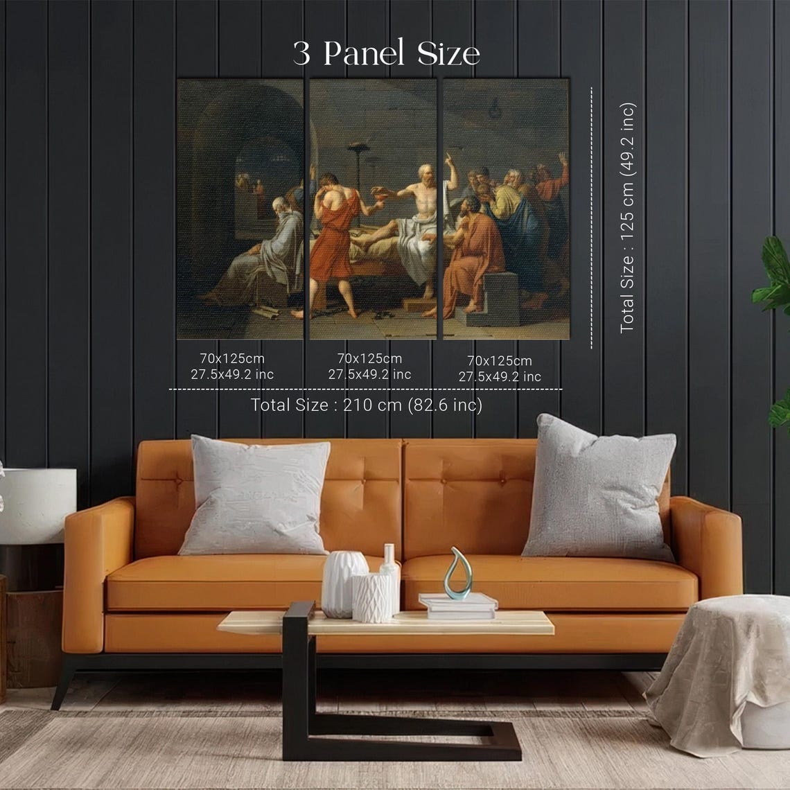 The Death Of Socrates Jacques Louis David Classic Painting Poster - Image 2