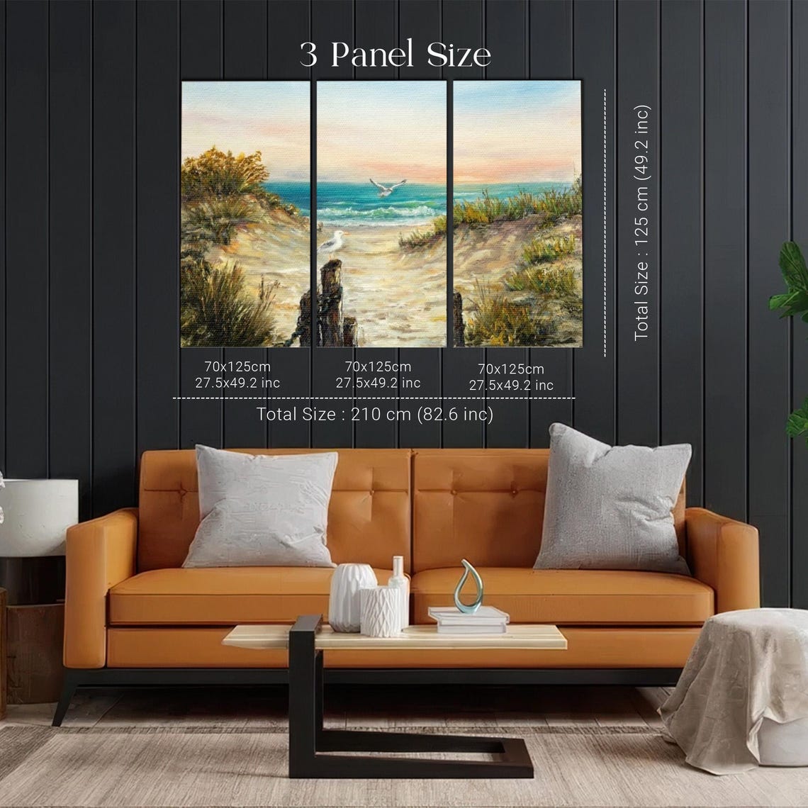 Sandy Beach Path Through Dunes Leading To Ocean At Sunset Poster - Image 2