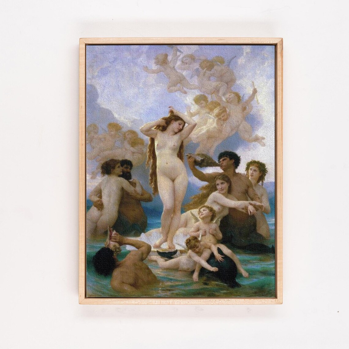 Bouguereau The Birth Of Venus Classic Art Reproduction Poster - Image 4
