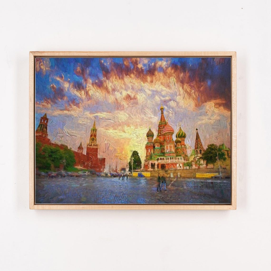 Basil Cathedral In Red Square Art Office Wall Decor Regional Wall Decor Housewarming Gift Framed Wall Art - Image 4