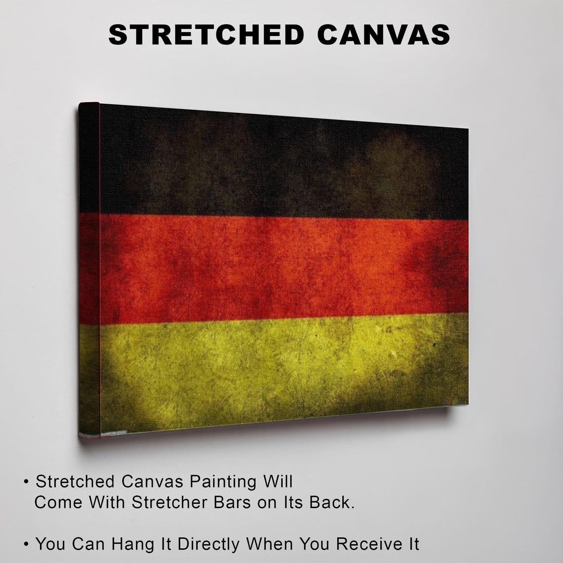 Vintage Distressed German Flag Grunge Texture Poster Artwork - Image 3