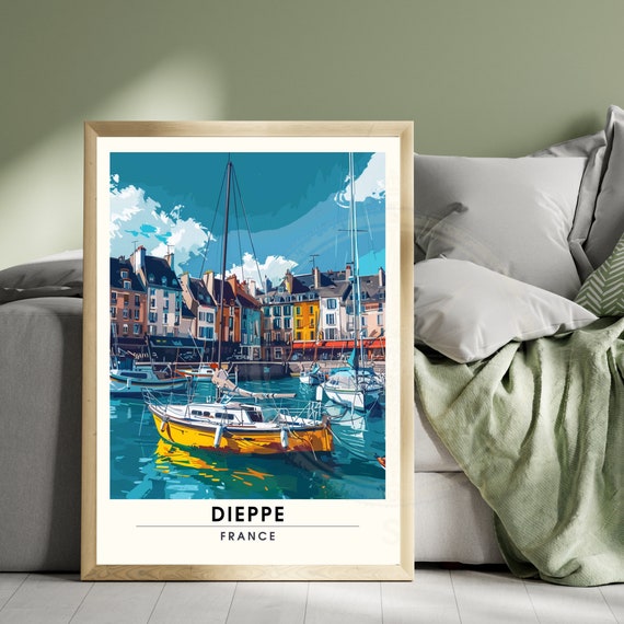 Dieppe Travel Poster, France Port Print