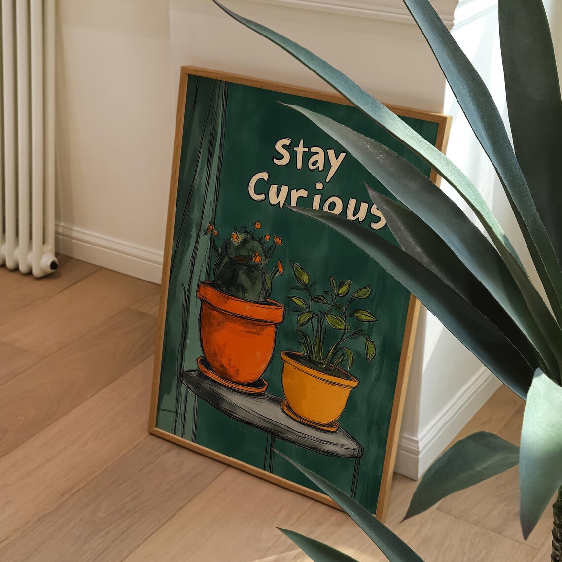 Stay Curious Typography, Motivational Wall Decor - Image 2