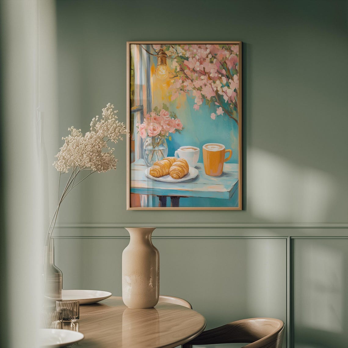 Parisian Caf Art Print, French Nursery Kitchen Art - Image 4