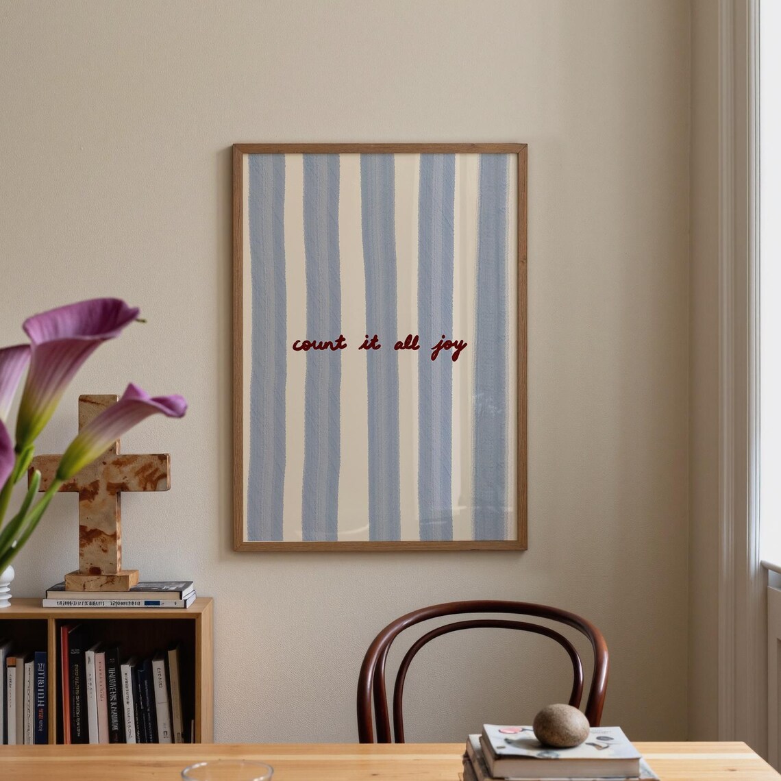Count It All Joy Art Print, Modern Faith Decor