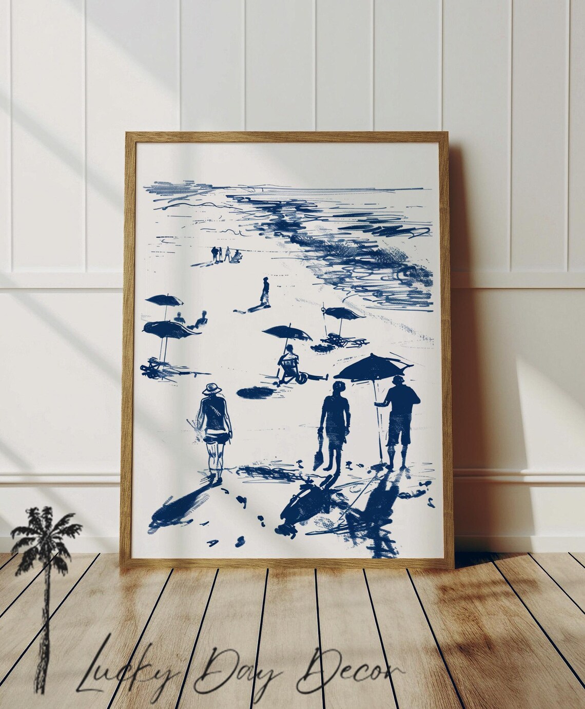 Beach Breeze Coastal Summer Travel Poster