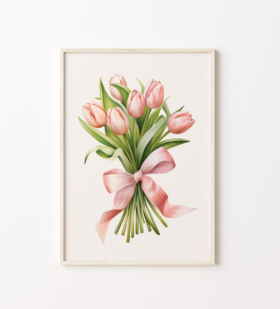 Spring Tulips Botanical Art Print, Pink Bouquet - Image 2