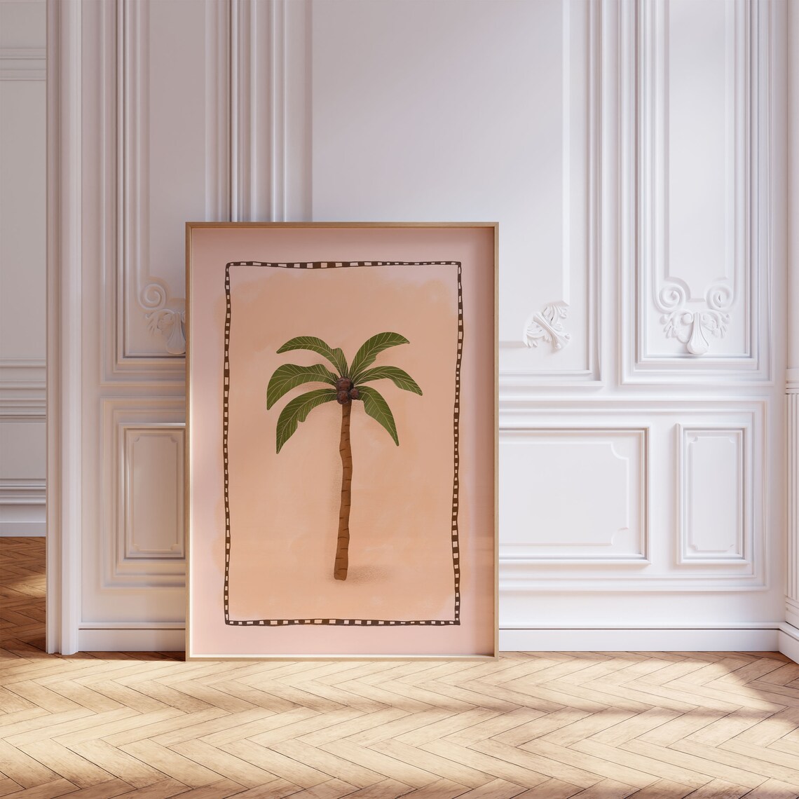 Palm Tree Boho Tropical Art Print, Coastal Decor - Image 3
