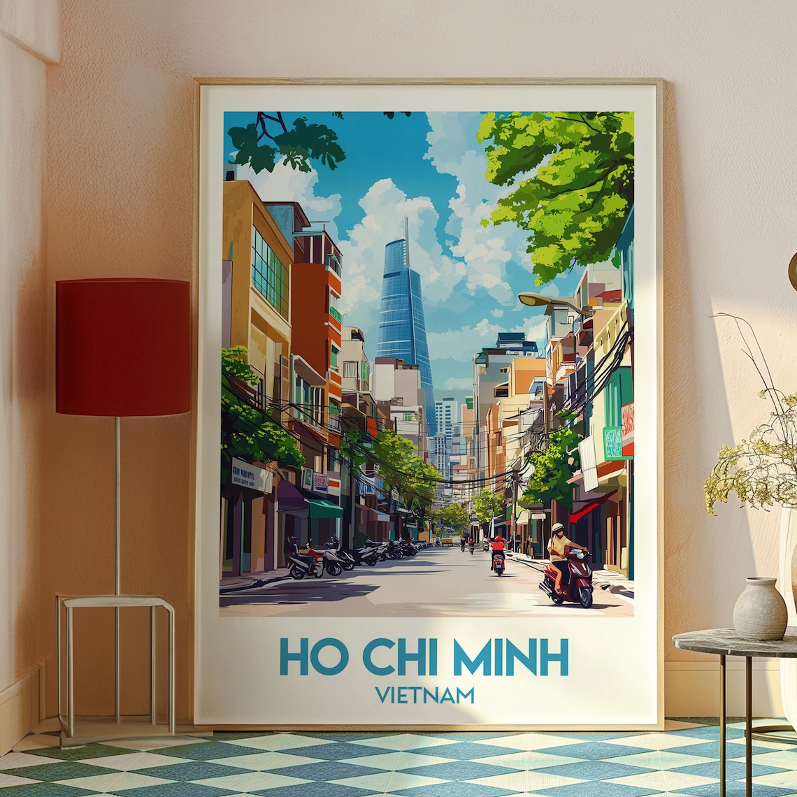 Ho Chi Minh City Travel Poster, Vietnam Wall Art - Image 2