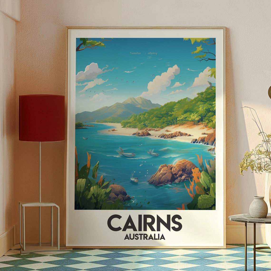 Cairns Travel Poster, Queensland Coast - Image 2