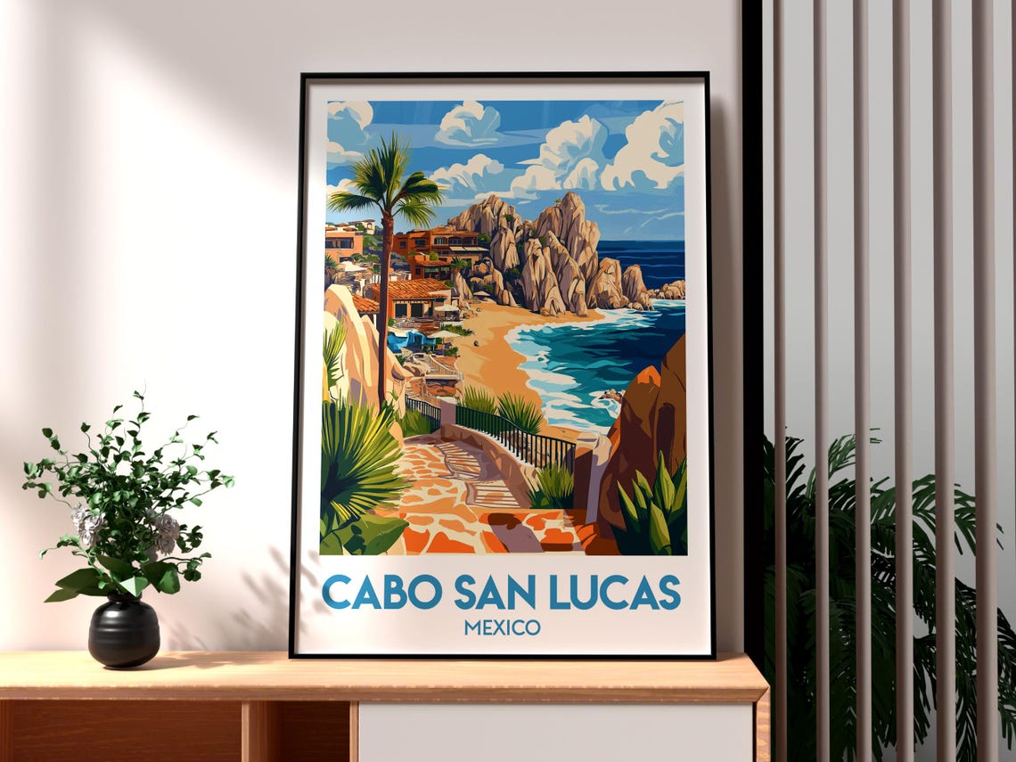 Cabo Print San Lucas Wall Art Beach Poster Travel Mexico