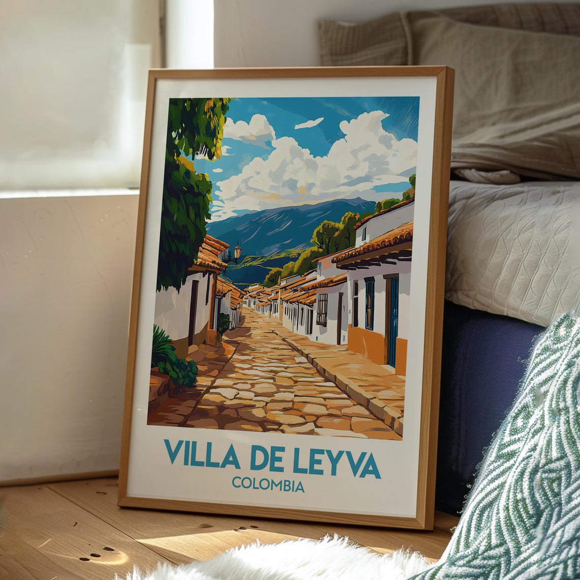 Villa De Leyva Poster Art Colombia Travel Print Wall Backpacking South America - Image 3
