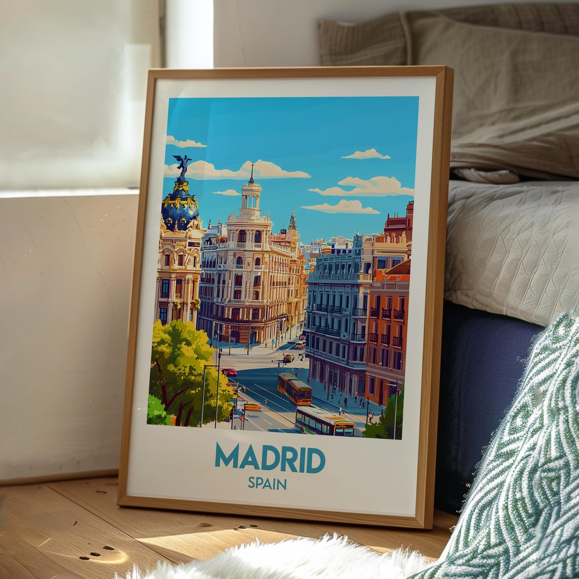 Madrid Travel Poster, Spain Vacation Wall Art - Image 3