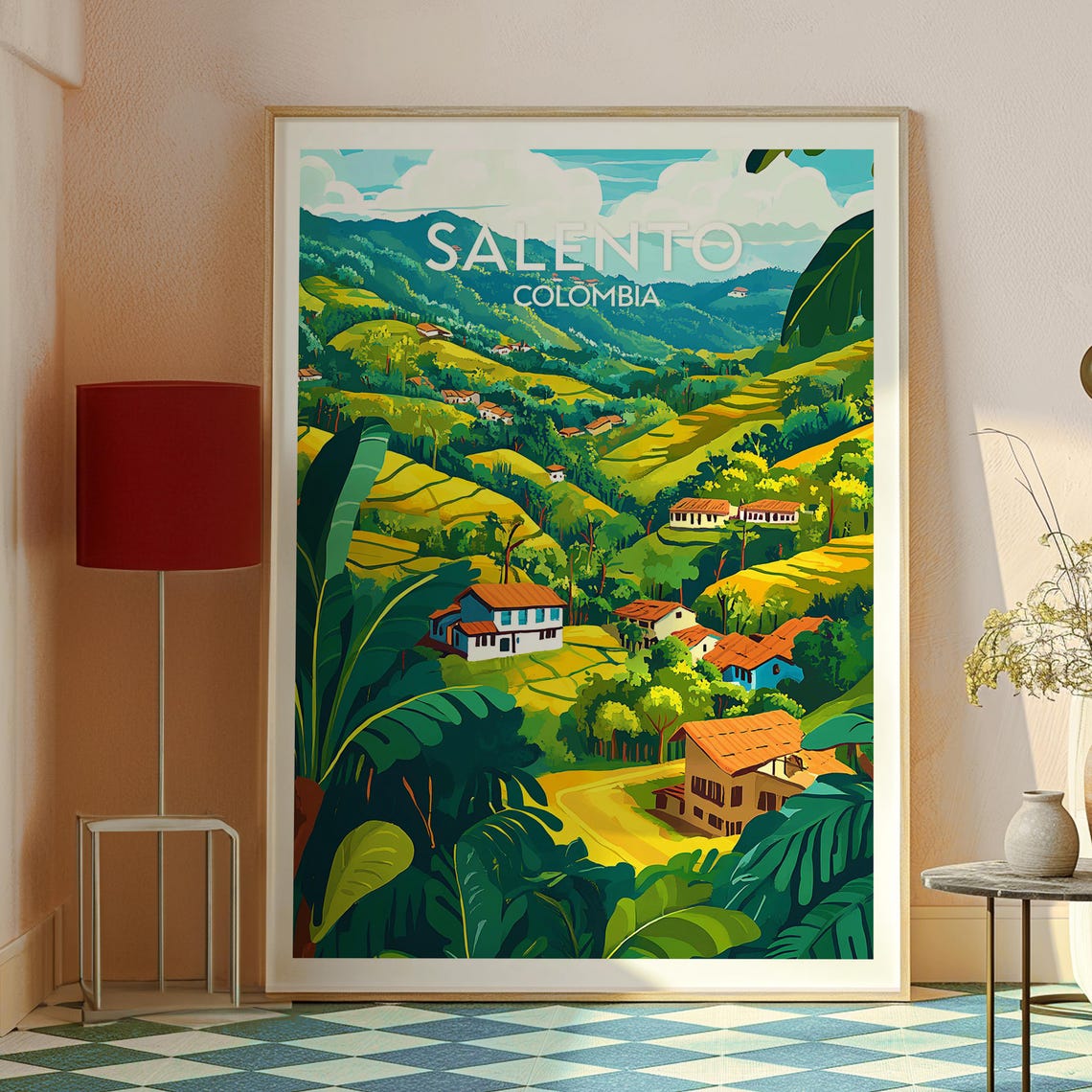 Salento Poster Colombia Coffee Travel Print Wall Art Backpacking South America - Image 2