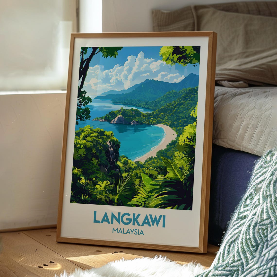 Langkawi Malaysia Travel Poster, Island Wall Art - Image 3