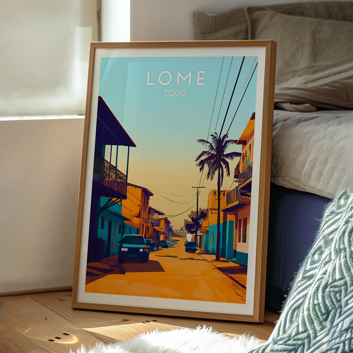 Lome Travel Poster, African City Wall Art - Image 3