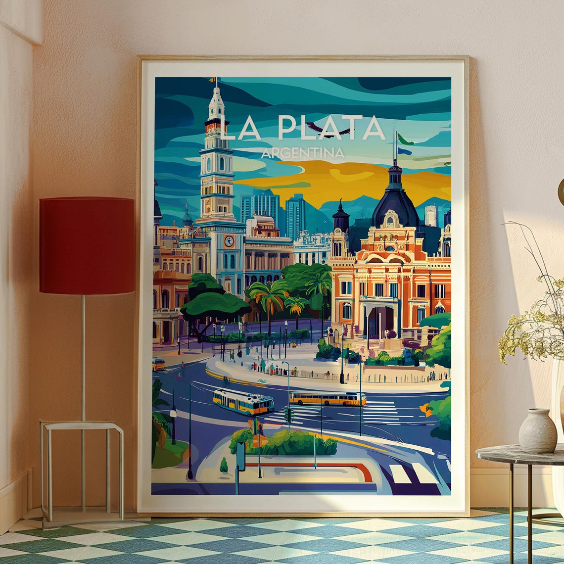 La Plata Travel Print Argentina Wall Art Buenos Aires Poster Gift For Traveller - Image 2