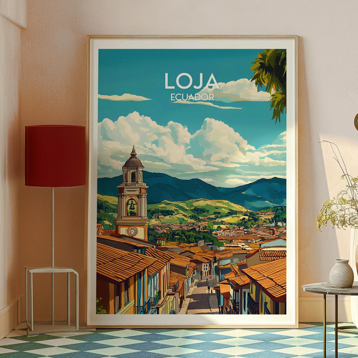 Loja Poster Ecuador Art Travel Print Wall Backpacking South America - Image 2