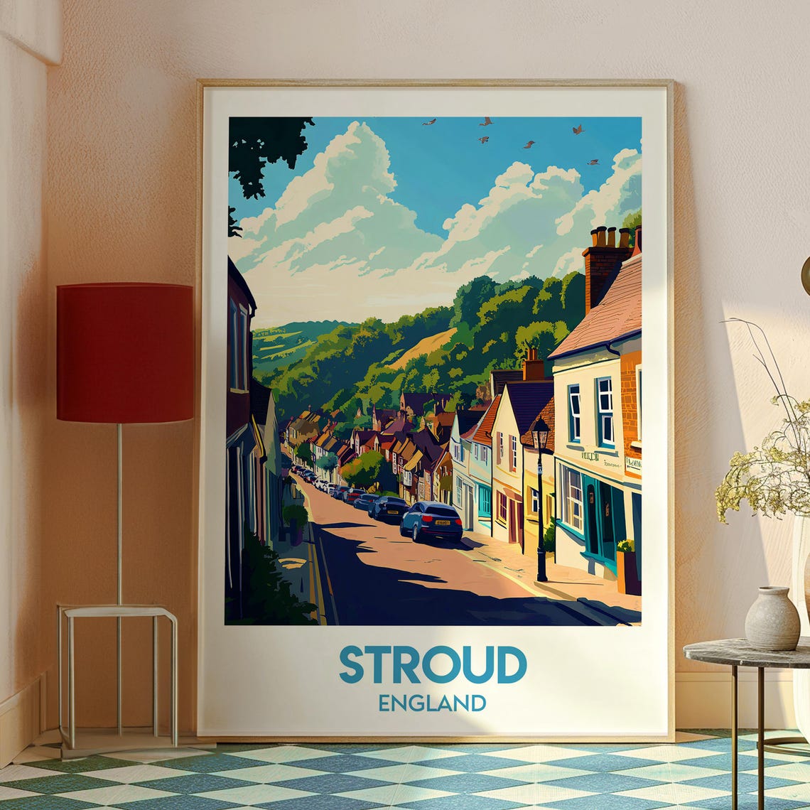 Stroud Travel Poster, Gloucestershire England Art Print - Image 2