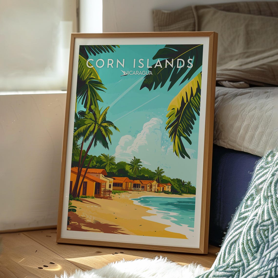 Corn Islands Print Nicaragua Wall Art Travel Central America - Image 3