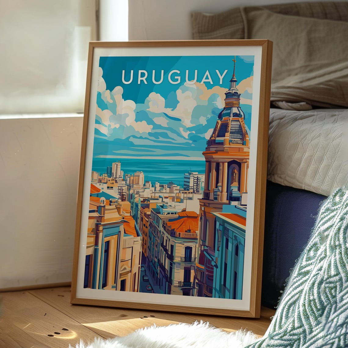 Uruguay Poster Art Montevideo Travel Print Wall Backpacking South America - Image 3