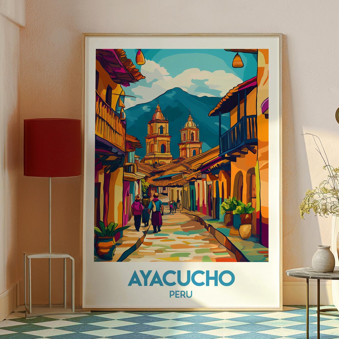 Ayacucho Poster Art Peru Travel Print Wall Backpacking South America - Image 2