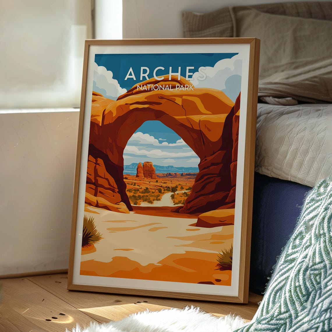 Arches National Park Sandstone Arch Desert Utah Canyon Travel Poster - Image 3