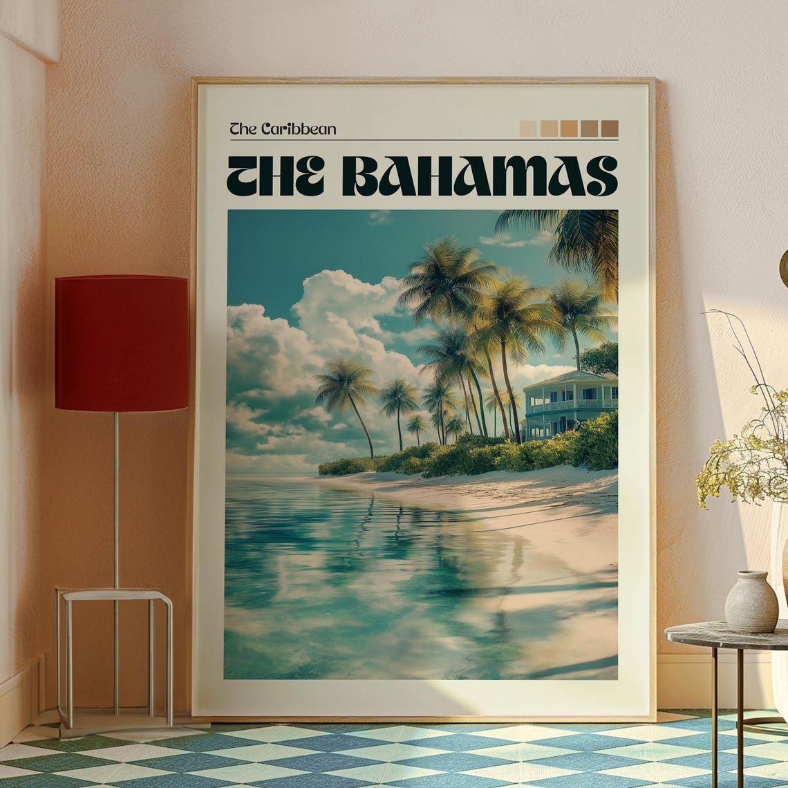 The Bahamas Poster Wall Art Caribbean Beach Print - Image 2