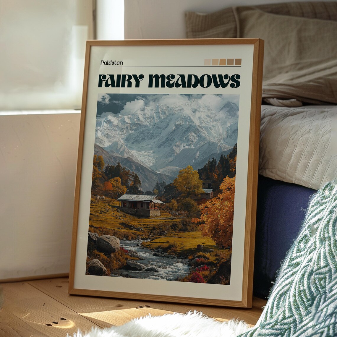 Fairy Meadows Travel Poster, Pakistan Mountains - Image 3