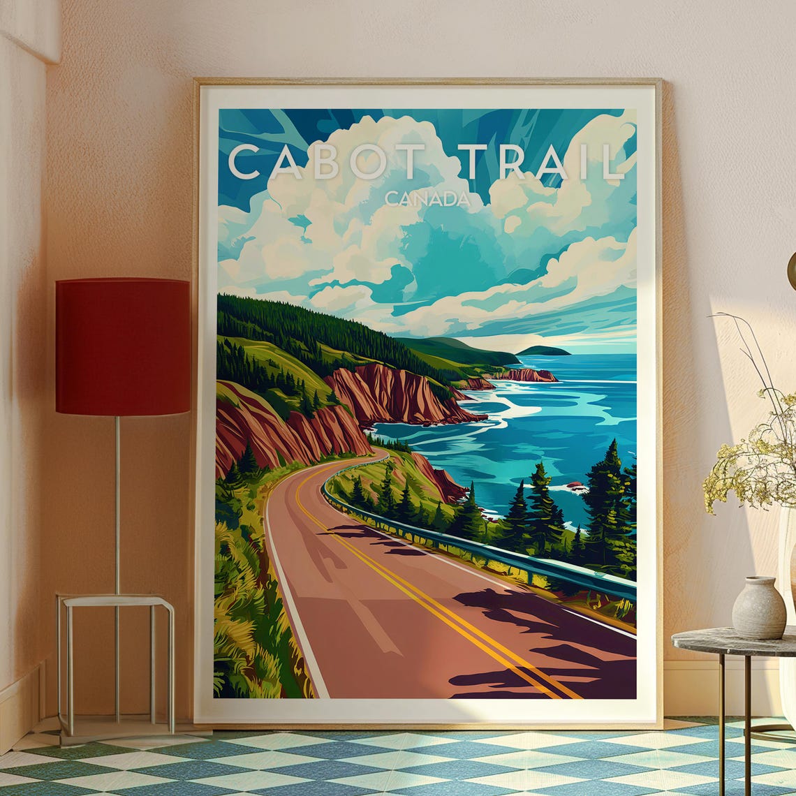 Cabot Trail Canada Coastal Highway Nova Scotia Cliff Drive Poster - Image 2