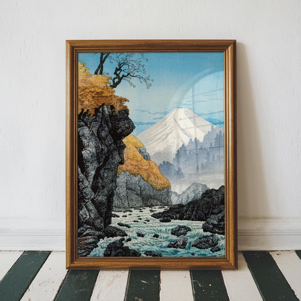 Hiroaki Takahashi Mount Fuji Foot Of Ashitaka Woodblock Wall Art