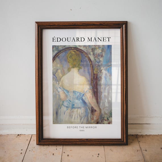 Before The Mirror By Edouard Manet Famous Painter Prints Bathroom Fine Art Decor Vintage Poster Wall Portrait Painting Print