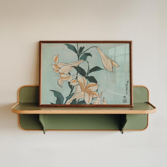 Japanese Art Lilies By Katsushika Hokusai Japan Print Botanical Wall House Decor Floral Prints